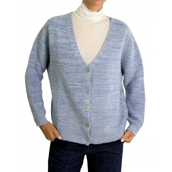 Cardigan misto cashmere scollo a V